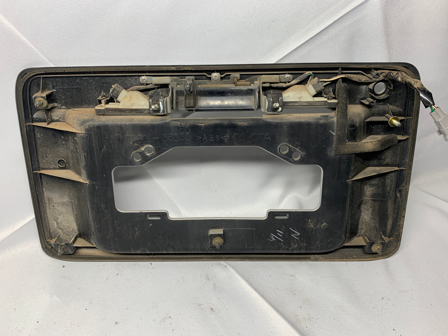 Used OEM License Plate Holder Bezel Frame - Toyota 4runner - 1996 - 1998