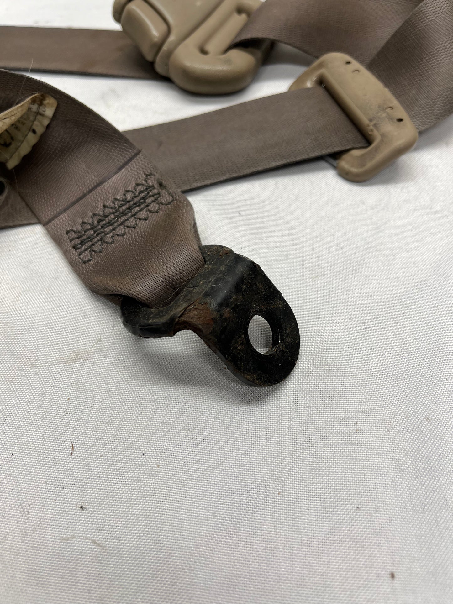 Used OEM Front Right Seat Belt - Tan - Toyota 4Runner - 1999-2002