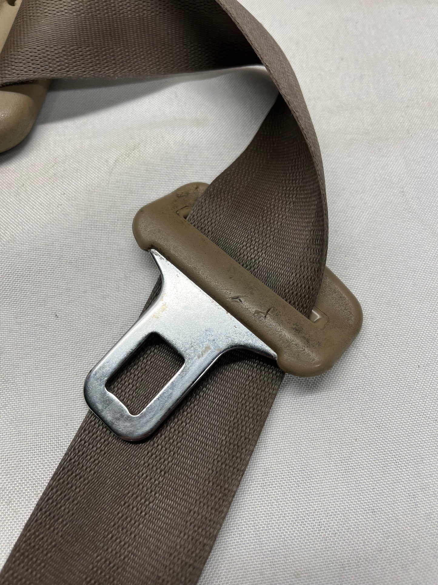 Used OEM Front Right Seat Belt - Tan - Toyota 4Runner - 1999-2002